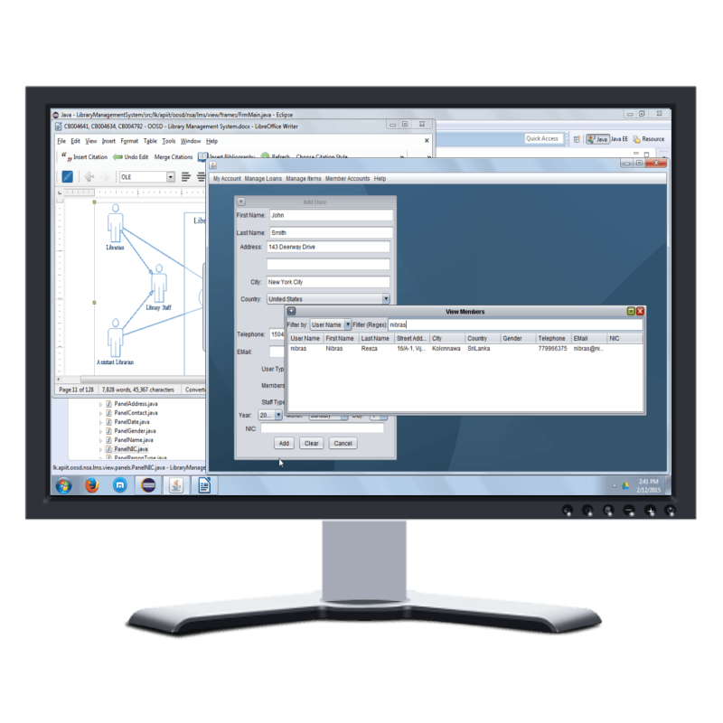 An illustration of Library Management System
