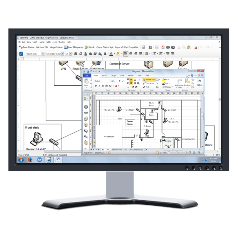 An illustration of A Network Proposal for Expanding a Campus Network to
									include another Campus Site.