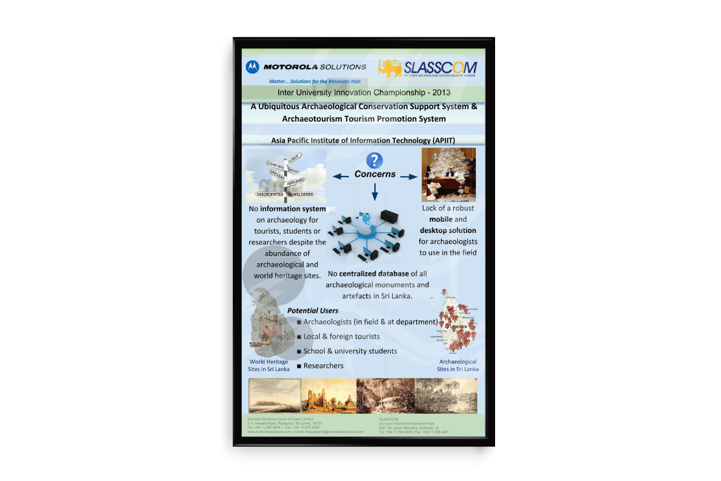 Illustration of Information System for Archaeologists & Archaeotourists