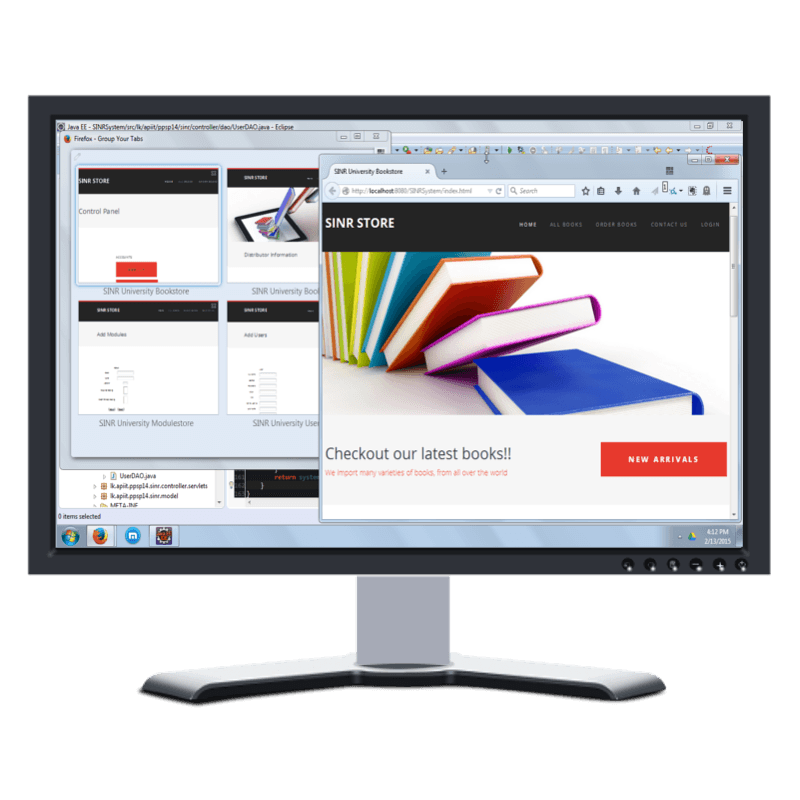 An illustration of SINR Book Ordering System